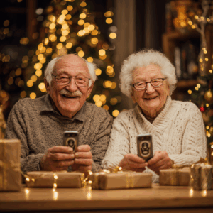 Weihnachsvergleich 2025 Weihnachtsvergleich 2025 - Gemütliche Szene am Weihnachtsbaum. Bild mit KI Erstellt